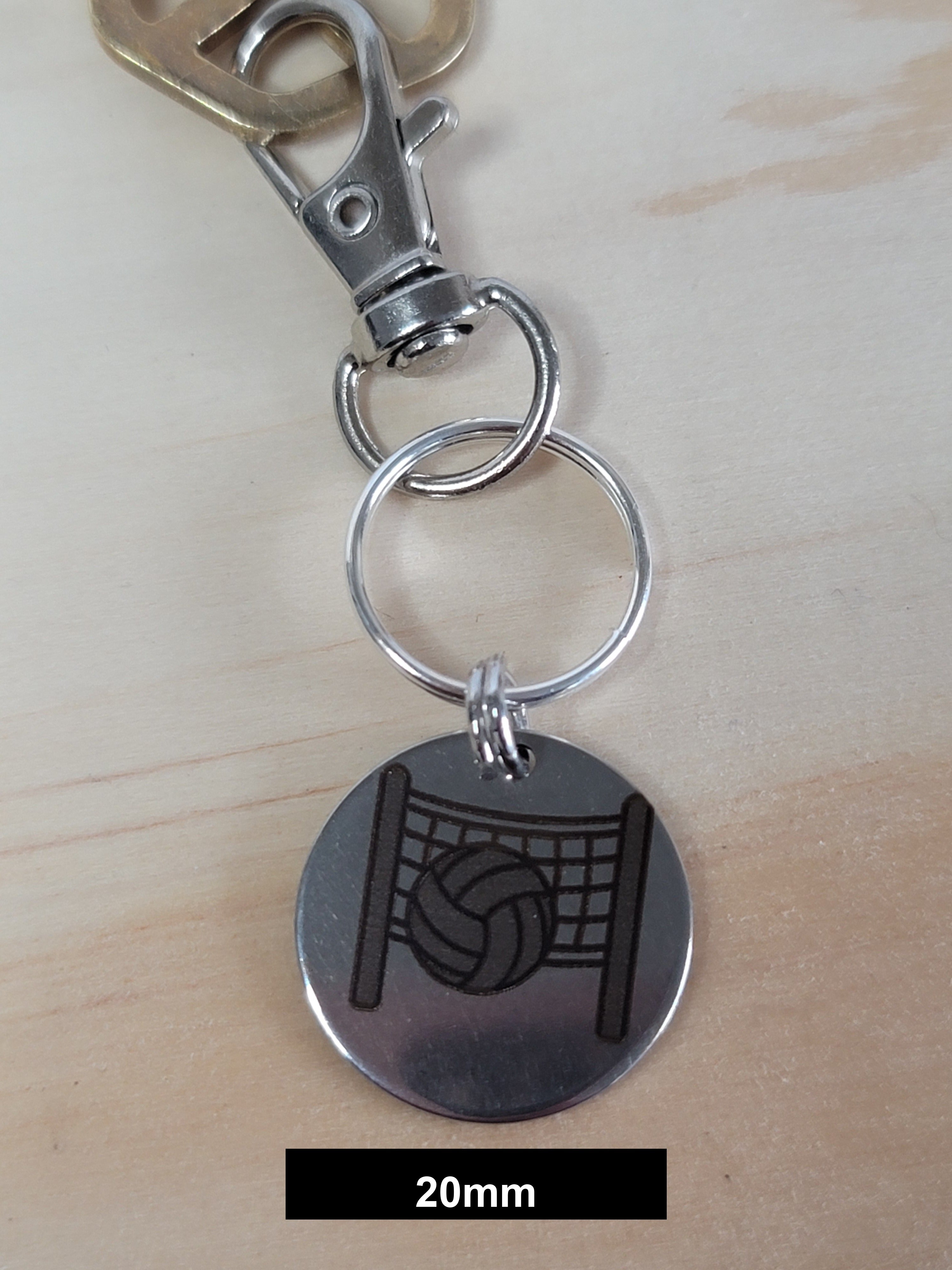 Volleyball Engraved Fob