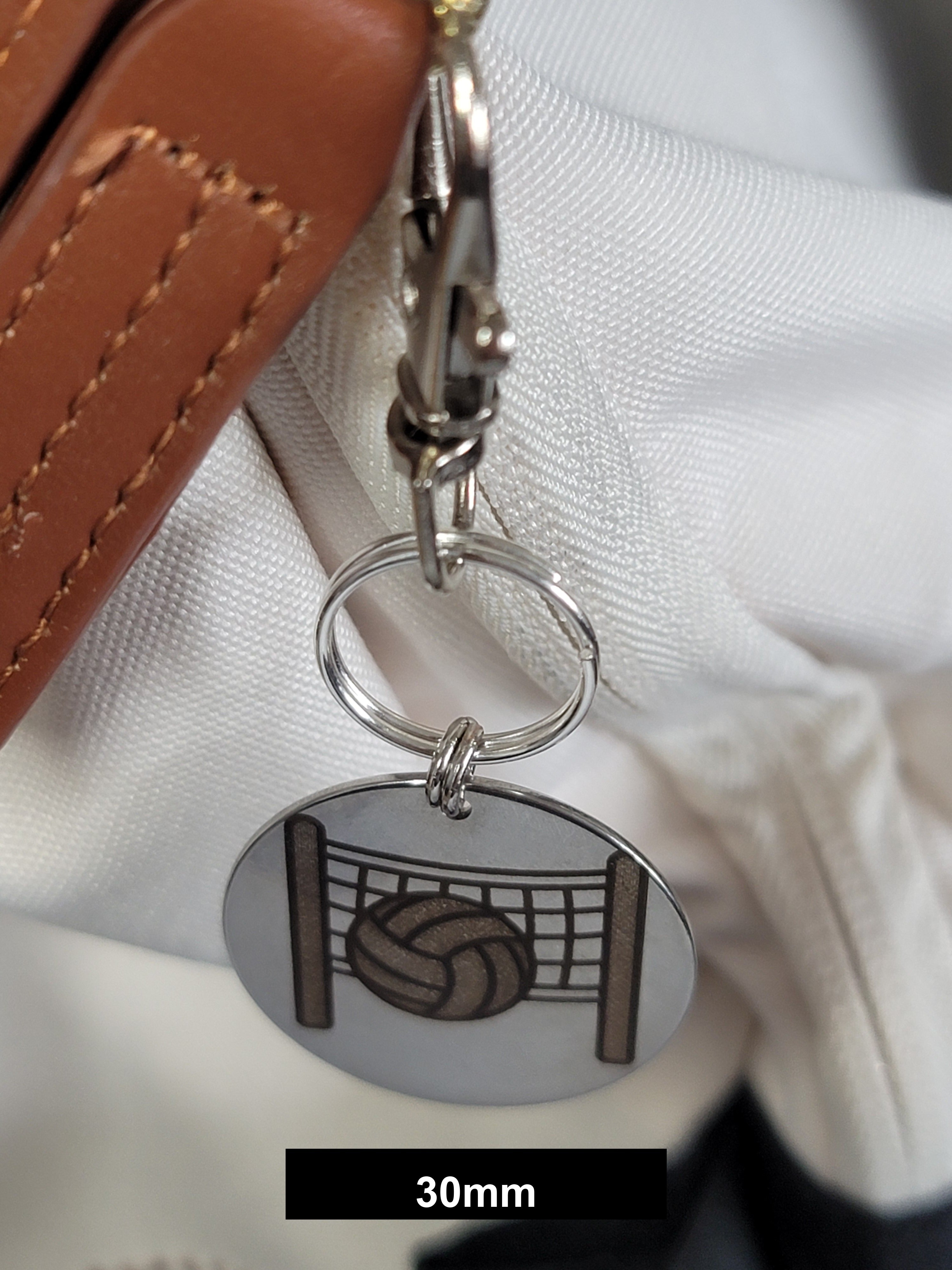 Volleyball Engraved Fob