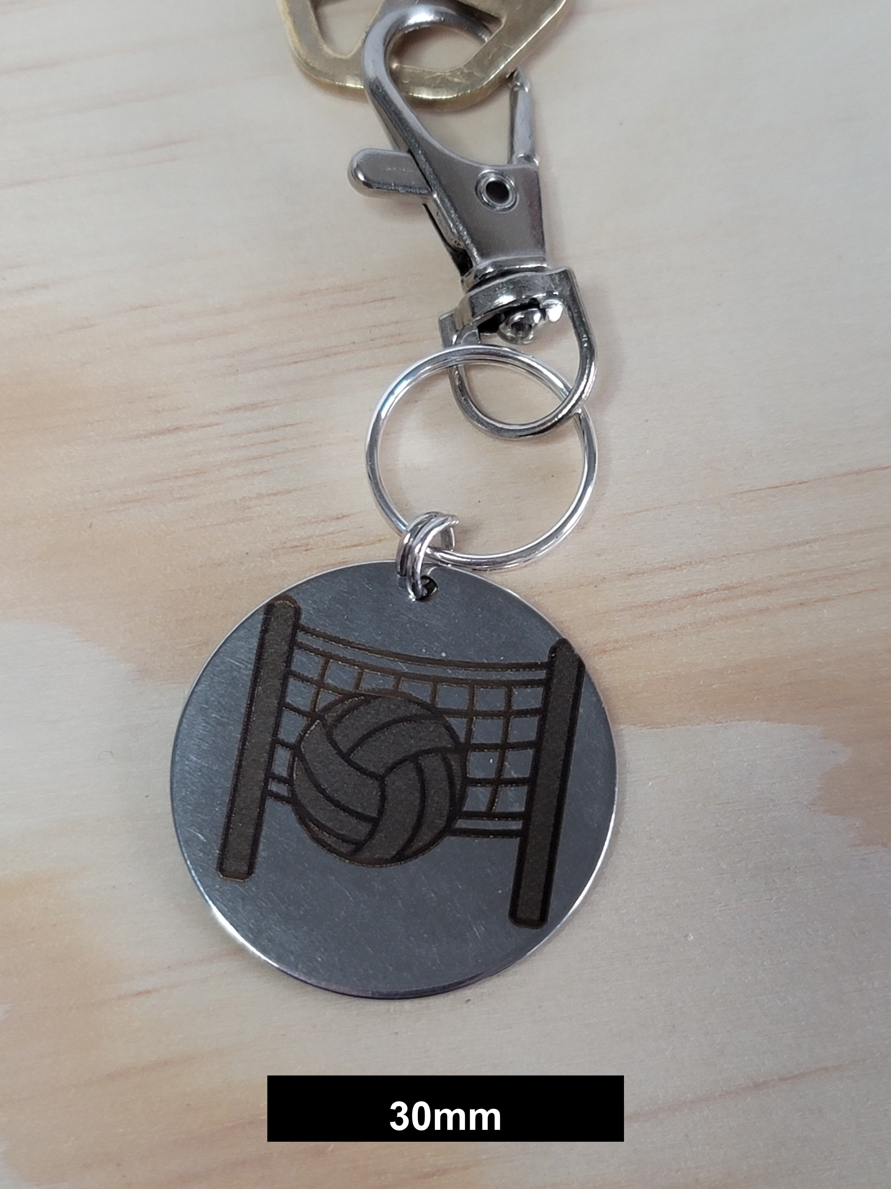 Volleyball Engraved Fob