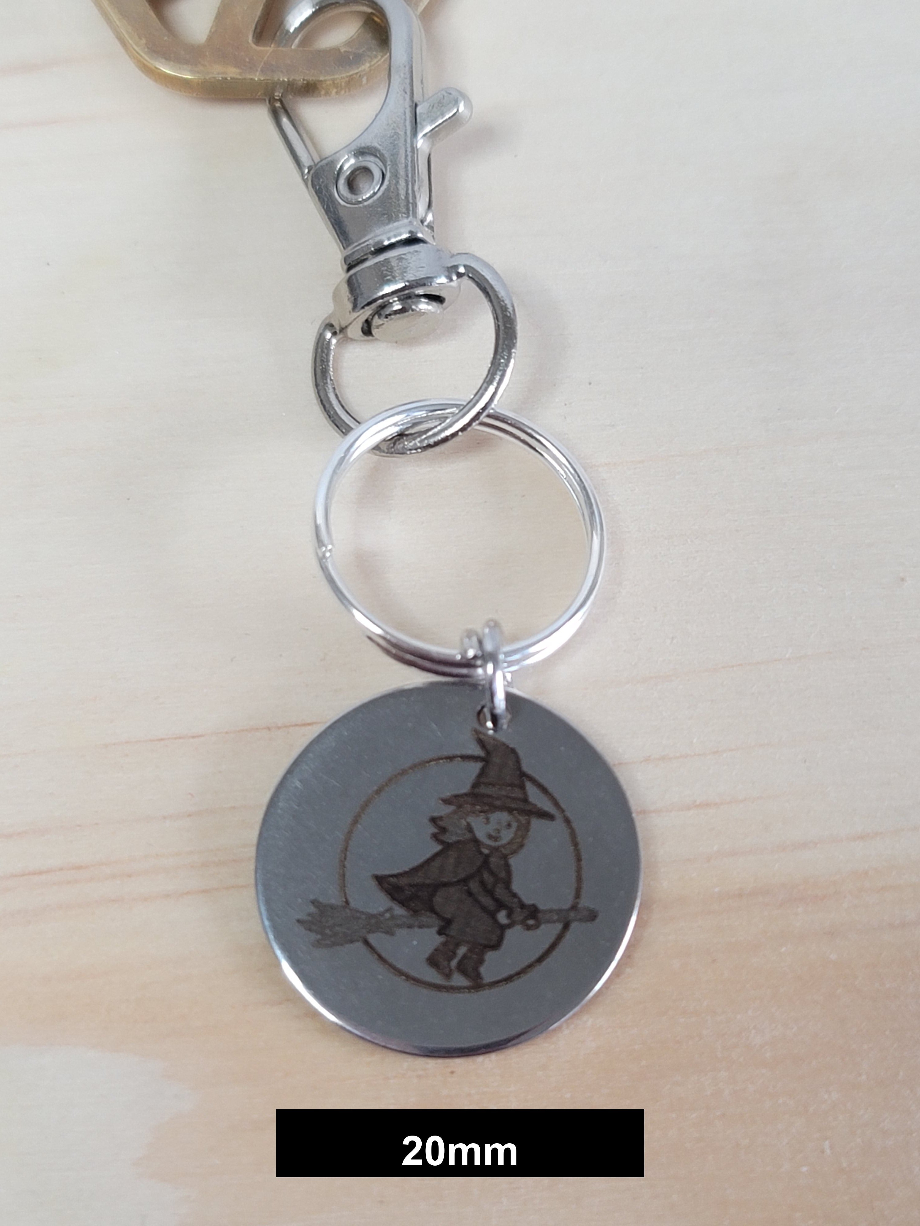 Witch Engraved Fob