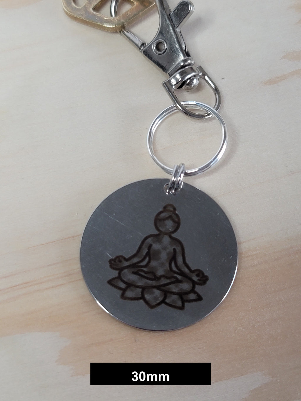 Yoga Engraved Fob