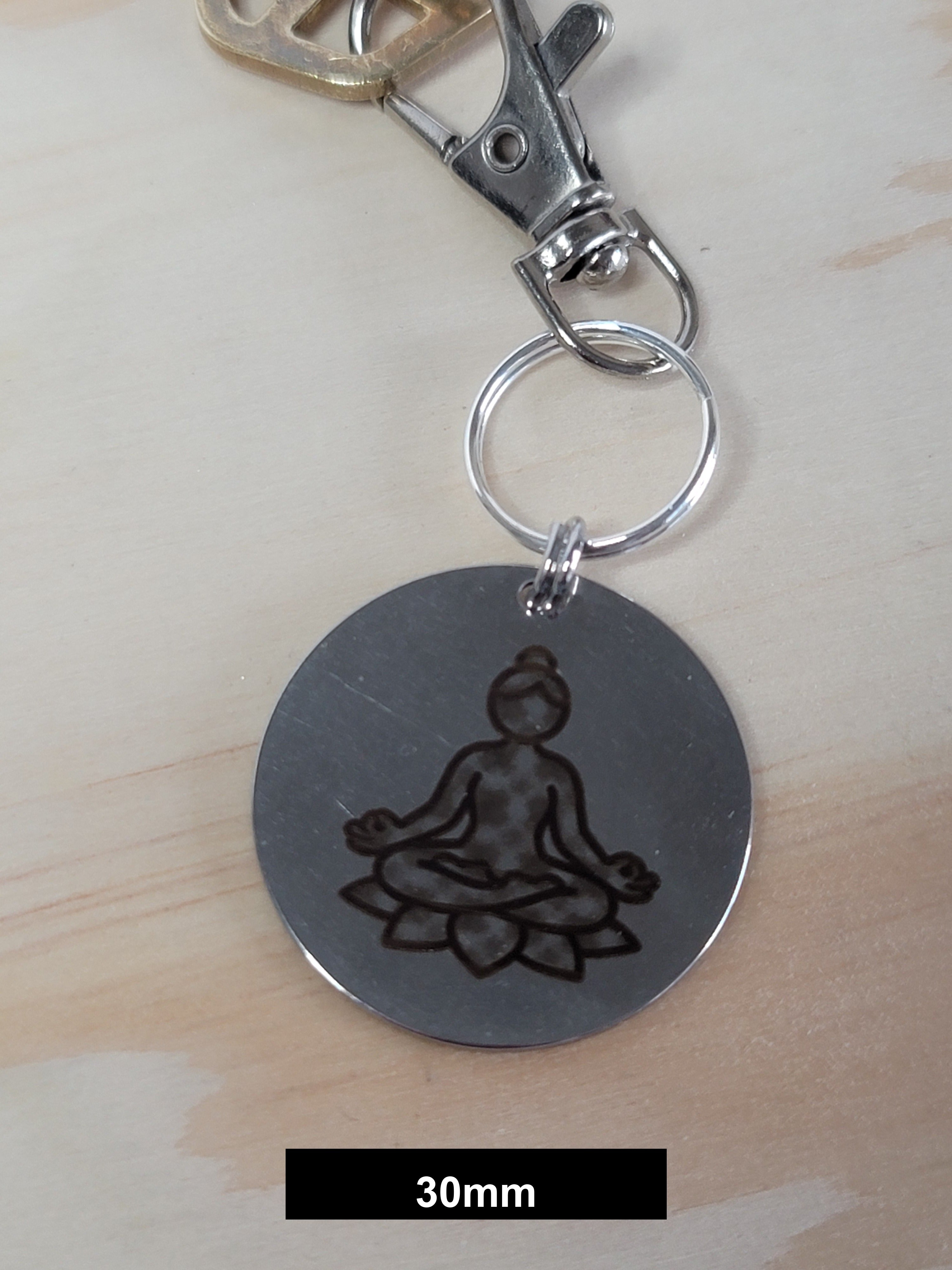 Yoga Engraved Fob